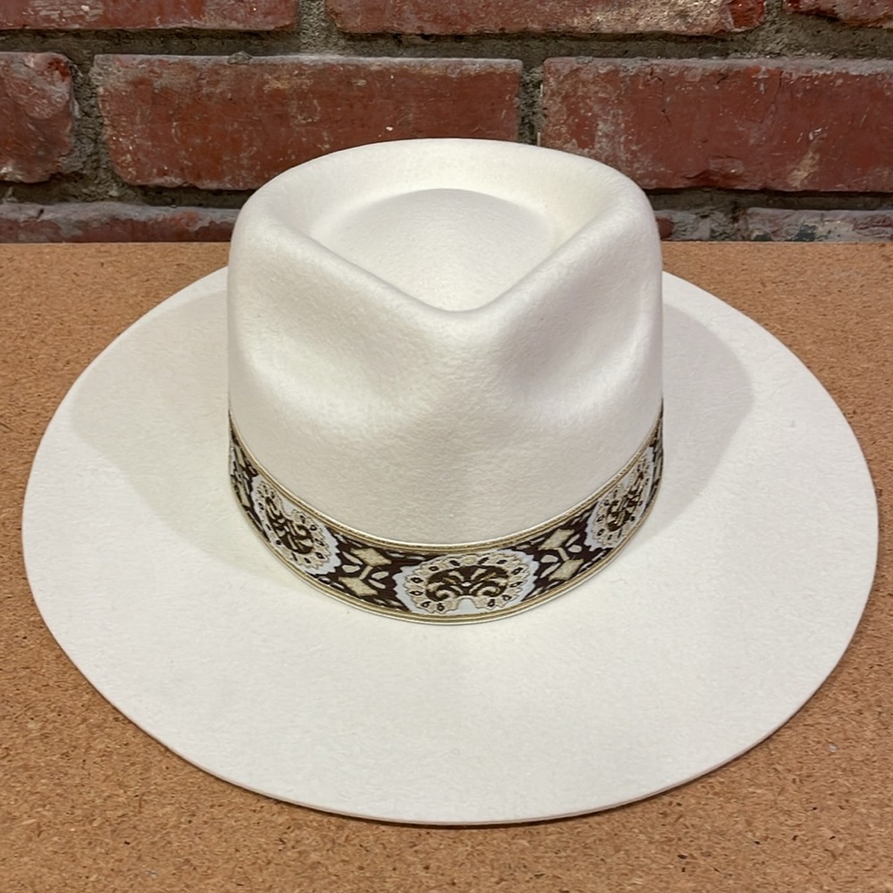 Lack Of Color Cream Rancher with Patterned Band - Picture 12 of 14